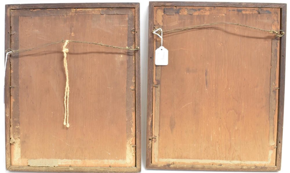 A PAIR OF PICTURES IN RELIEF still life of hanging dead game, 34.5 x 26.5cm (2) - Image 2 of 2