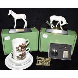 TWO ROYAL DOULTON FIGURES OF FOALS 'Sunlight' and 'Adventure' on wooden plinth bases, heights 11cm