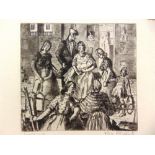 [PRINTS] J.F. Walker (early-mid 20th century) Female figures with child, mezzotint, signed lower