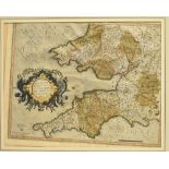 [MAP]. SOUTH-WEST ENGLAND & SOUTH WALES Mercator, Gerardus (Flemish, 1512-1594), 'Cornubia, Devonia,