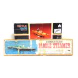 TWO UNMADE MODEL BOAT KITS comprising a PBM Edwardian Paddle Steamer, boxed; and a 1/70 scale