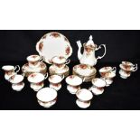A COLLECTION OF ROYAL ALBERT 'OLD COUNTRY ROSES' including coffee pot, cream jug, sugar bowl, tea