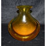 A CASED GLASS VASE, PROBABLY SCANDINAVIAN of avoid form with flared neck, 23.5cm high Condition