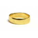 AN 18CT GOLD BAND RING The ring hallmarked Sheffield possibly 1985 maker LW, ring size P, weight 2.