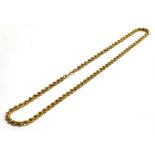 A 9CT GOLD ROPE TWIST NECKLACE length 38cm approx., weight 3.6grams Condition Report : good,