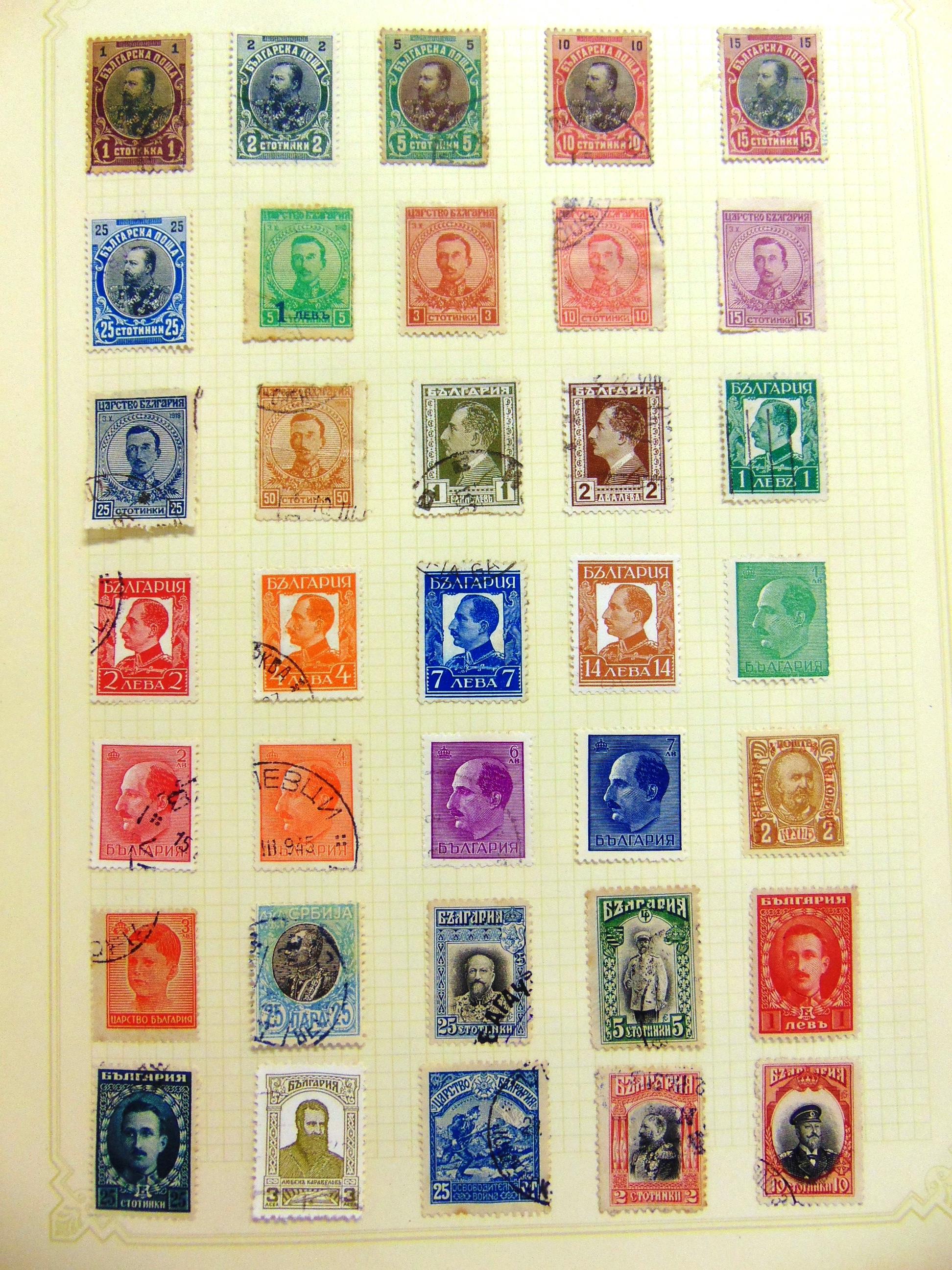 STAMPS - A PART-WORLD COLLECTION with noted Bulgaria, including also Australia, Canada and other