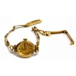A LADIES ROTARY 9CT GOLD BRACELET STRAP WATCH length 13.5cm, weight 8.5grams Condition Report :