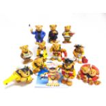 A DANBURY MINT 'THE R.N.L.I. BEARS' FIGURINE COLLECTION comprising Colin the Coxswain; Sam the