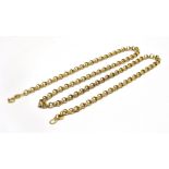 A MARKED 9KT BELCHER CHAIN length 58cm, weight 8.2grams Condition Report : good, clasp working