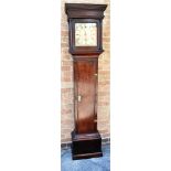 AN OAK CASED 30-HOUR LONGCASE CLOCK the brass dial signed 'Ts Bayley Bridge-Water' to chapter