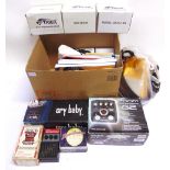 ASSORTED GUITAR ACCESSORIES comprising a Cry Baby Wah Wah Pedal, boxed; Zoom Guitar Effects Pedal