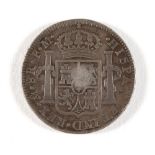 GREAT BRITAIN - GEORGE III (1760-1820), EMERGENCY ISSUE DOLLAR, CHARLES IIII EIGHT REALES, 1793