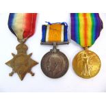 A GREAT WAR TRIO OF MEDALS TO SERGEANT C.H. BIGNELL, DORSETSHIRE REGIMENT comprising the 1914-15