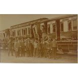 POSTCARDS - TAUNTON, SOMERSET Nine cards, comprising real photographic views of the rail crash at
