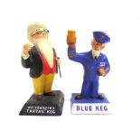 BREWERIANA - TWO RUBBER COMPOSITION ADVERTISING FIGURES the first promoting Wm Younger's Tartan