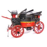AN APPROXIMATELY 1/15 SCALE SCRATCH-BUILT MODEL OF 'THE GARWOOD' LONDON TO SOUTHEND STAGE-COACH of