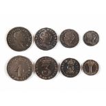 GREAT BRITAIN - GEORGE III (1760-1820), MAUNDY MONEY SET, 1772 comprising fourpence, threepence,
