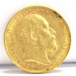 GREAT BRITAIN - EDWARD VII (1901-1910), SOVEREIGN, 1910 Melbourne mint (M).