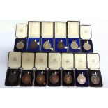 THIRTEEN NATIONAL PIG BREEDERS ASSOCIATION AND WESSEX SADDLEBACK PIG SOCIETY MEDALS comprising