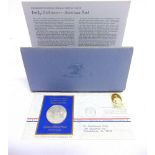 U.S.A. - POSTMASTERS OF AMERICA COMMEMORATIVE COIN COVERS, 1972 sterling silver, comprising Nos 2 (