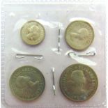 GREAT BRITAIN - ELIZABETH II (1952-), MAUNDY MONEY SET, 1979 comprising fourpence, threepence,