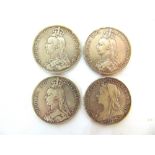 GREAT BRITAIN - VICTORIA (1837-1901), CROWNS, 1889 (x3), & 1896 (LX) (4).