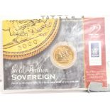 GREAT BRITAIN - ELIZABETH II (1952-), SOVEREIGN, 2000 on card of issue.