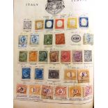 STAMPS - AN ALL-WORLD COLLECTION TO CIRCA 1910 in a Senf's album.