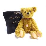 A STEIFF COLLECTOR'S TEDDY BEAR, 'GABRIELLE, THE BUTTON BEAR' (EAN 668562), brass, limited edition