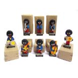 EIGHT ROBERTSON'S GOLLY BANDSMEN each approximately 7.5cm high, each in plain card box. Condition