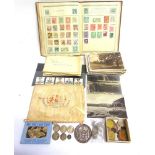 ASSORTED COLLECTABLES comprising coins, including a Great Britain George III (1760-1820) sixpence,