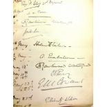 AUTOGRAPHS - A VISITORS BOOK OF MILITARY INTEREST circa 1893-1923 the signatories including Henry