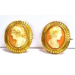 TWO LATE 19TH/EARLY 20TH CENTURY CAMEO BROOCHES The brooches mounted in unmarked yellow metal and