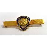 A STAMPED 9ct GOLD CASED BRITISH LEGION BAR BROOCH The brooch with working C clasp, makers mark B