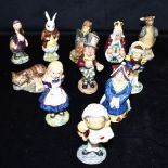 ALICE IN WONDERLAND: A COLLECTION OF ELEVEN FIGURES FROM THE BESWICK 'ALICE' SERIES comprising '