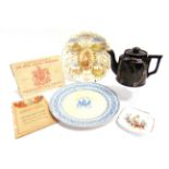 ROYAL MEMORABILIA - ASSORTED comprising a Queen Victoria Golden Jubilee 1887 teapot, 13cm high; H.