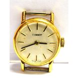 A WORKING TISSOT WATCH HEAD watch case diameter 2cm with purchase guarantee dated 1979 Condition: In