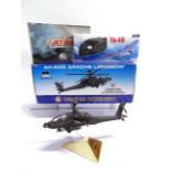 A 1/48 SCALE FRANKLIN MINT AH-64D APACHE LONGBOW HELICOPTER boxed (model currently out of box, on