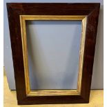 A GROUP OF ASSORTED FRAMES including a rosewood example with gilt slip 63cm x 49cm, aperture 46cm