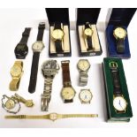 A COLLECTION OF FOURTEEN GENT'S AND LADIES WRISTWATCHES to include three boxed Sekonda