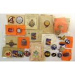 ASSORTED PIN BADGES & OTHER ITEMS including those for Butlins Minehead, 1962 & 1965 (x3); W.V.S.