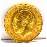 GREAT BRITAIN - GEORGE V (1910-1936), HALF-SOVEREIGN, 1913