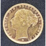 GREAT BRITAIN - VICTORIA (1837-1901), SOVEREIGN, 1886 young head.