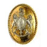 A FIRST (GRENADIER) REGIMENT OF FOOT GUARDS OFFICER'S SHOULDER BELT BADGE , 8cm high (oval)