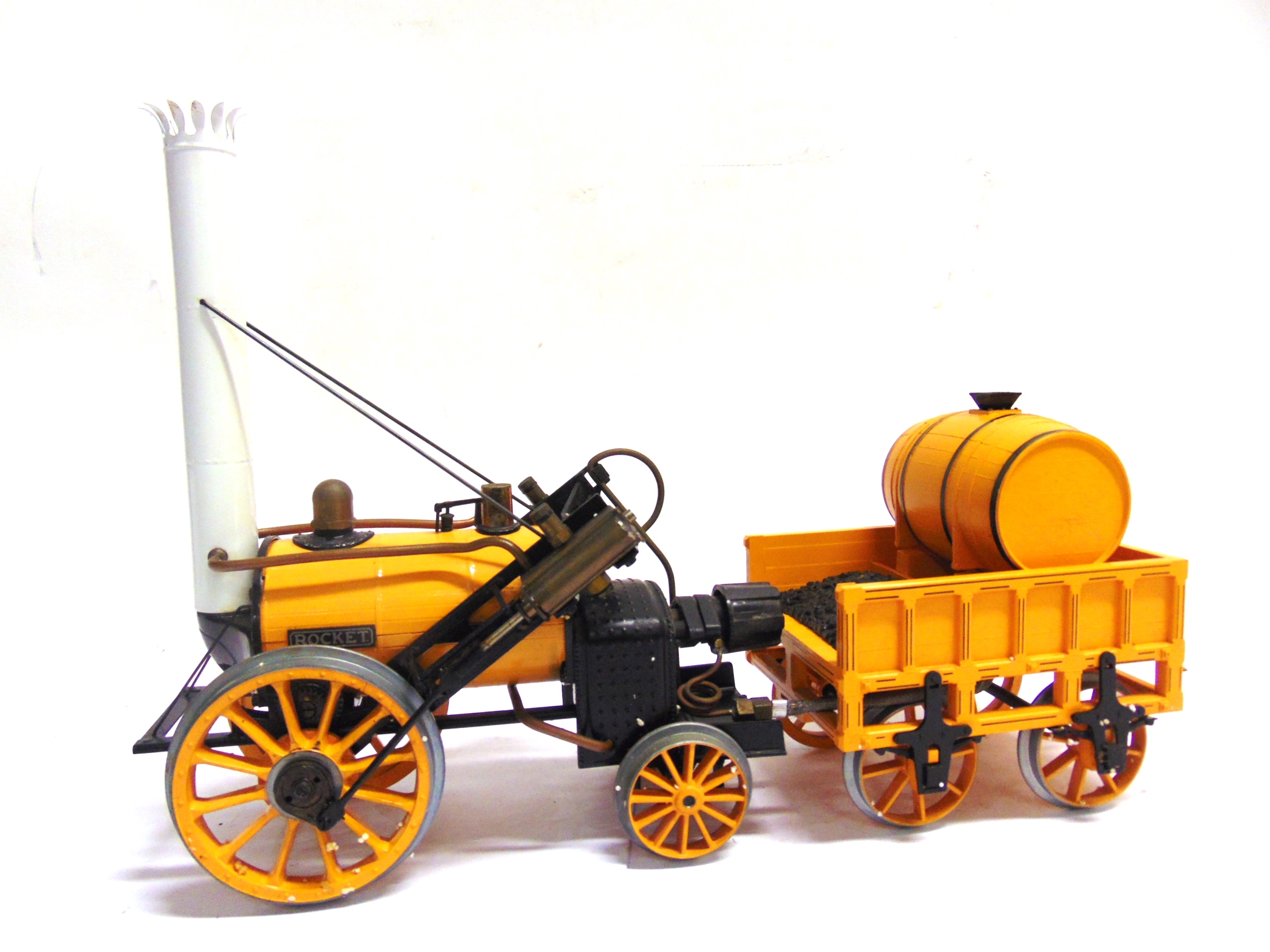 [3 1/2 INCH GAUGE]. A HORNBY NO.G100, LIVE-STEAM STEPHENSON'S ROCKET yellow livery, boxed; - Image 2 of 2