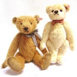 TWO STEIFF COLLECTOR'S TEDDY BEARS comprising 'Bertie, The First Steiff Real Silk Bear' (EAN