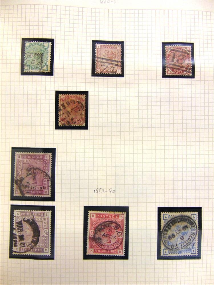 STAMPS - A GREAT BRITAIN COLLECTION including a QV 1d. black, PE, with two margins; QV 1d. reds by - Image 10 of 11