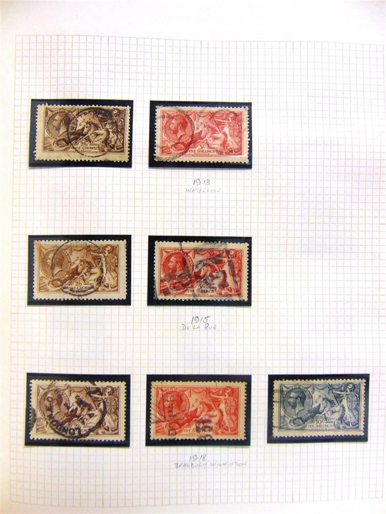 STAMPS - A GREAT BRITAIN COLLECTION including a QV 1d. black, PE, with two margins; QV 1d. reds by - Image 3 of 11