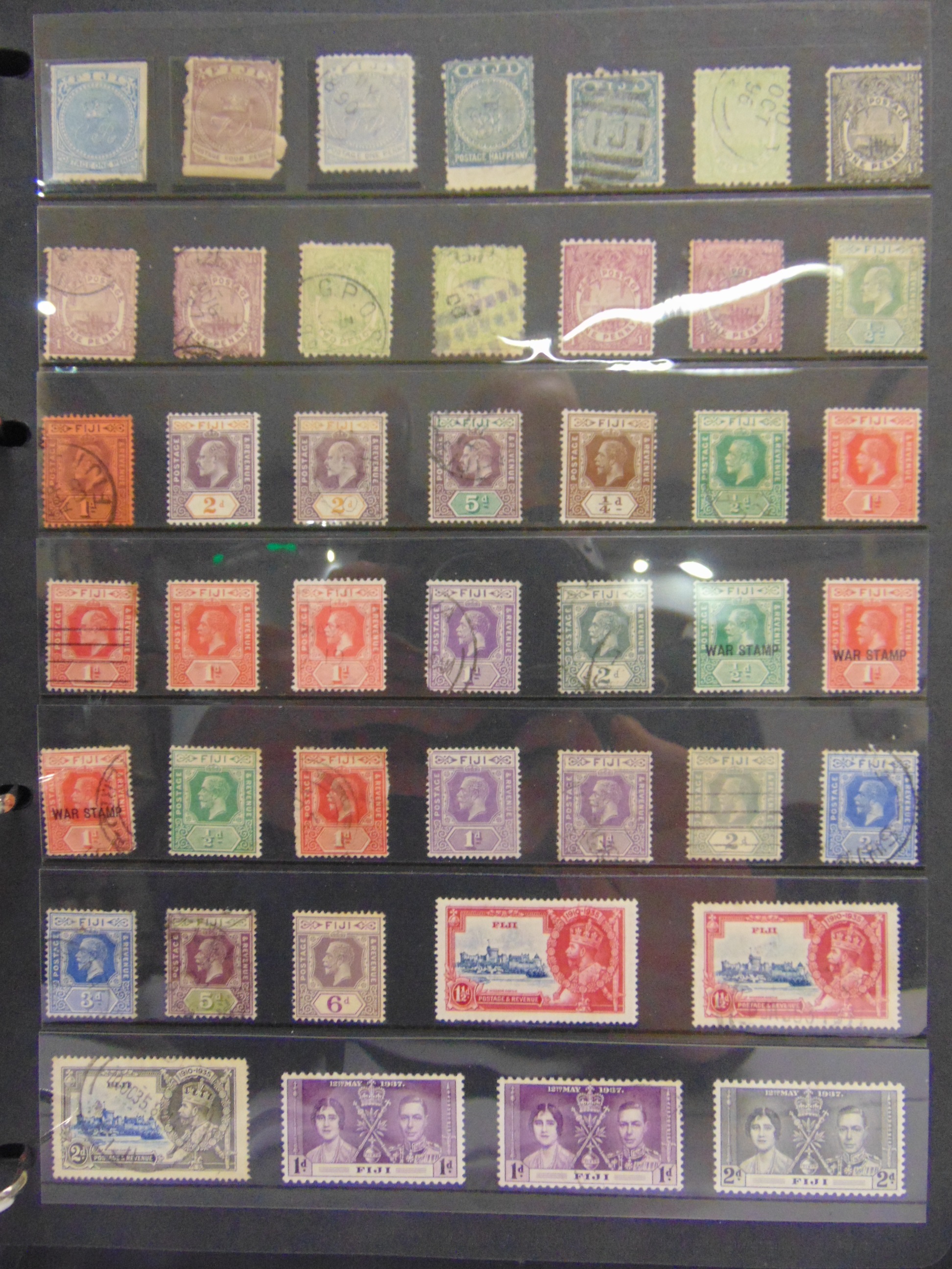 STAMPS - A PART-WORLD COLLECTION including the Falkland Islands, Fiji, The Gambia, Gold Coast / - Image 9 of 12