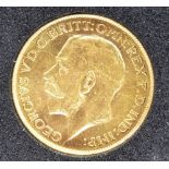 GREAT BRITAIN - GEORGE V (1910-1936), SOVEREIGN, 1918 Bombay mint (I).